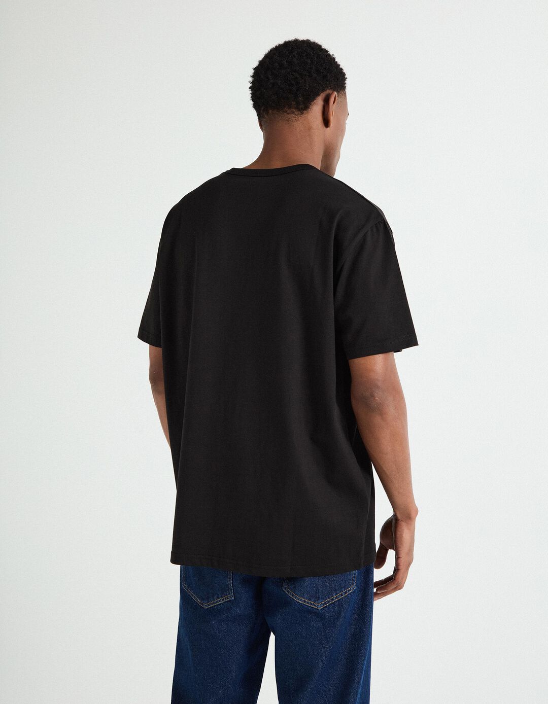 T-shirt, Homem, Preto