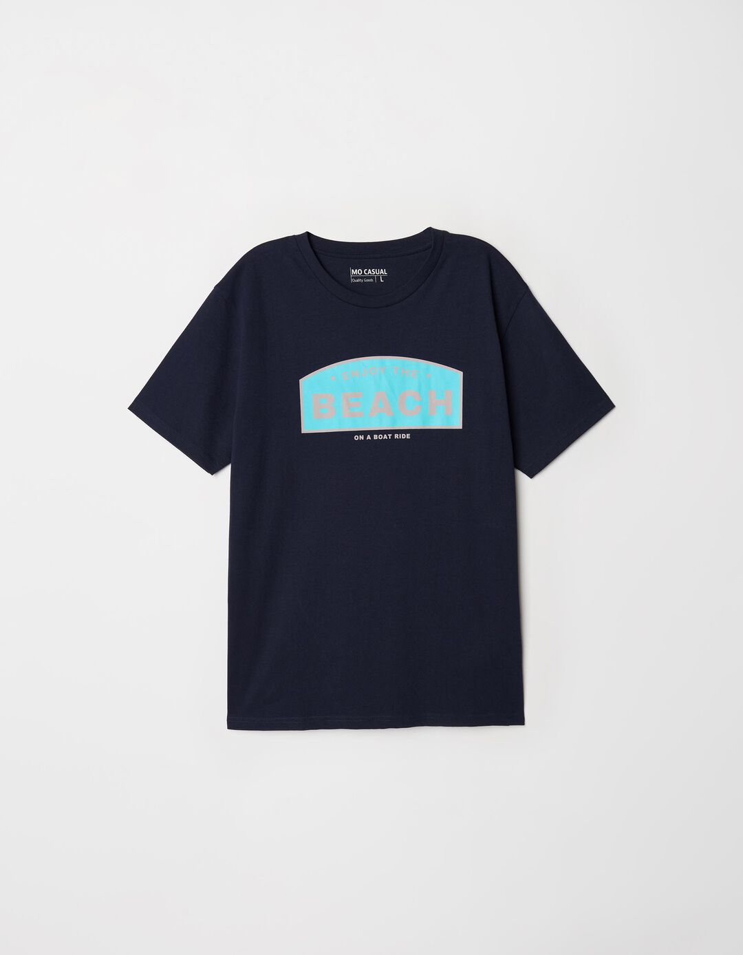 T-shirt Estampado, Homem, Azul Escuro
