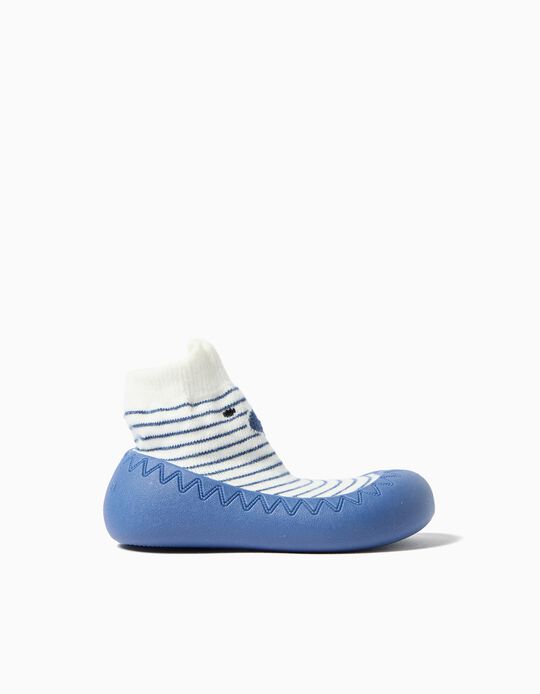 Comprar Online Meias com Sola de Borracha, Menino, Azul Escuro 