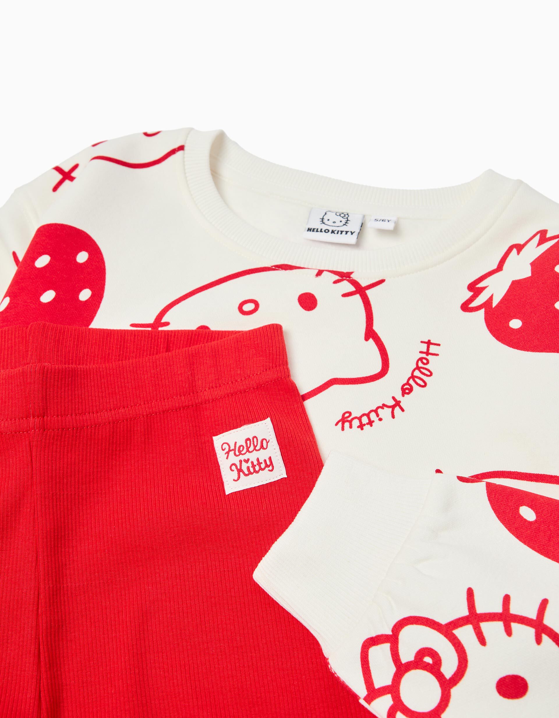 Comprar Online Conjunto Sweatshirt e Leggings 'Hello Kitty', Menina, Vermelho