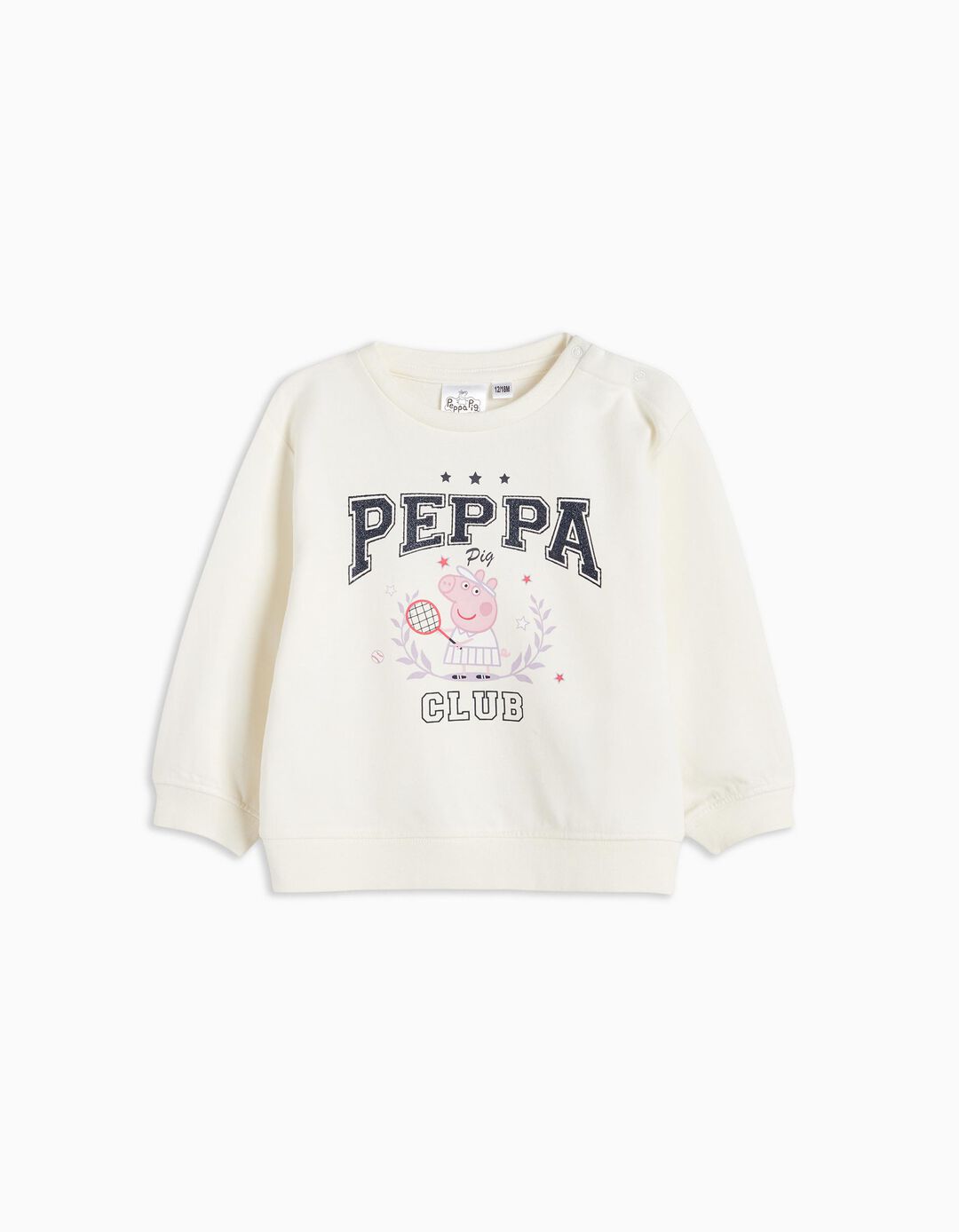 Sweatshirt 'Peppa Pig', Bebé Menina, Bege Claro