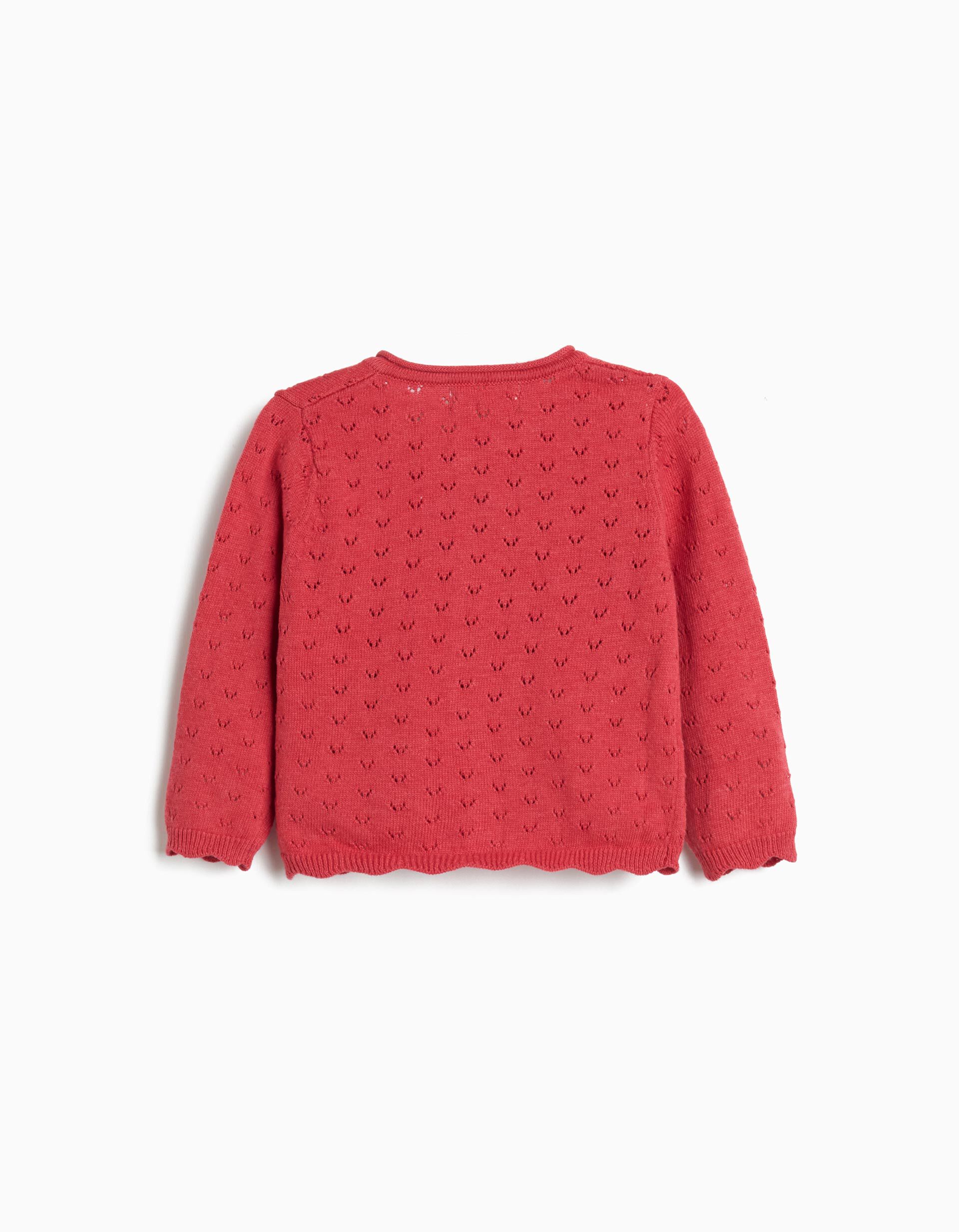 Comprar Online Casaco de Malha, Rec&eacute;m-Nascido, Vermelho