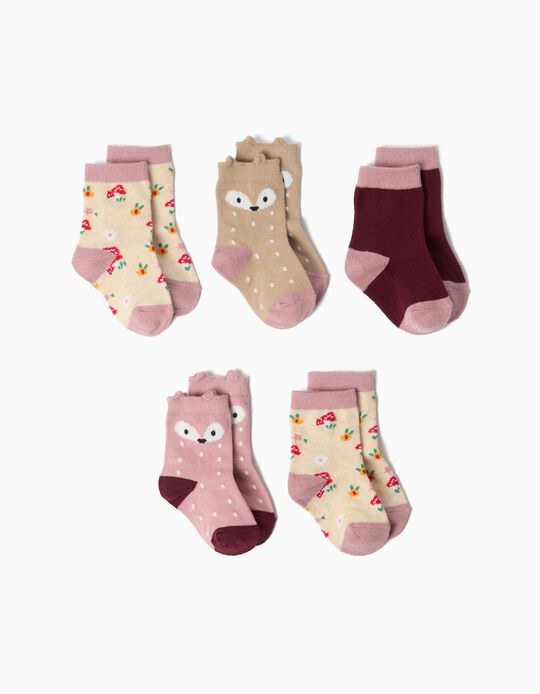 Comprar Online Pack 5 Pares De Meias, Menina, Multicolor