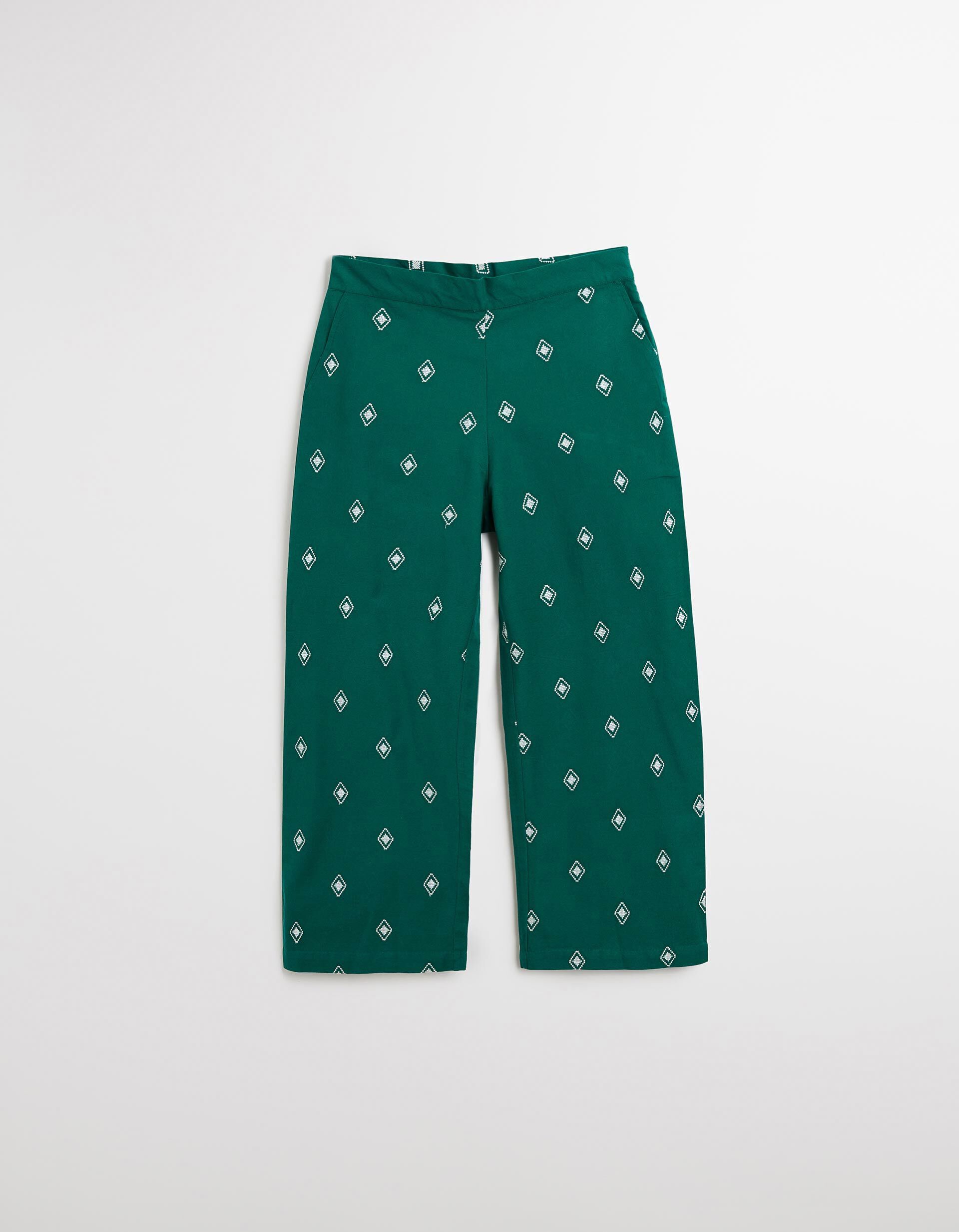 Comprar Online Cal&ccedil;as Culotte com Linho, Mulher, Verde 