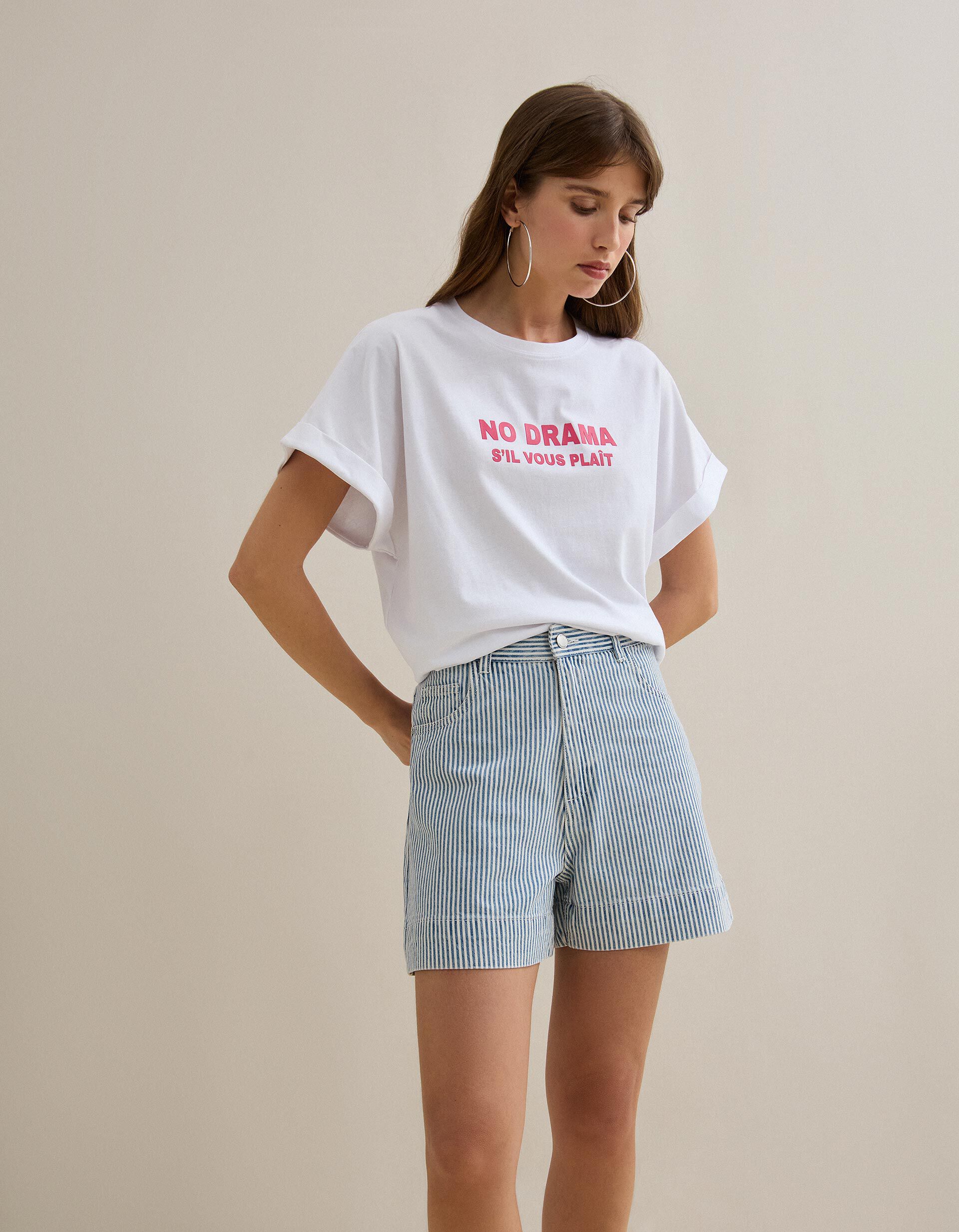 Comprar Online T-shirt com Estampado, Mulher, Branco