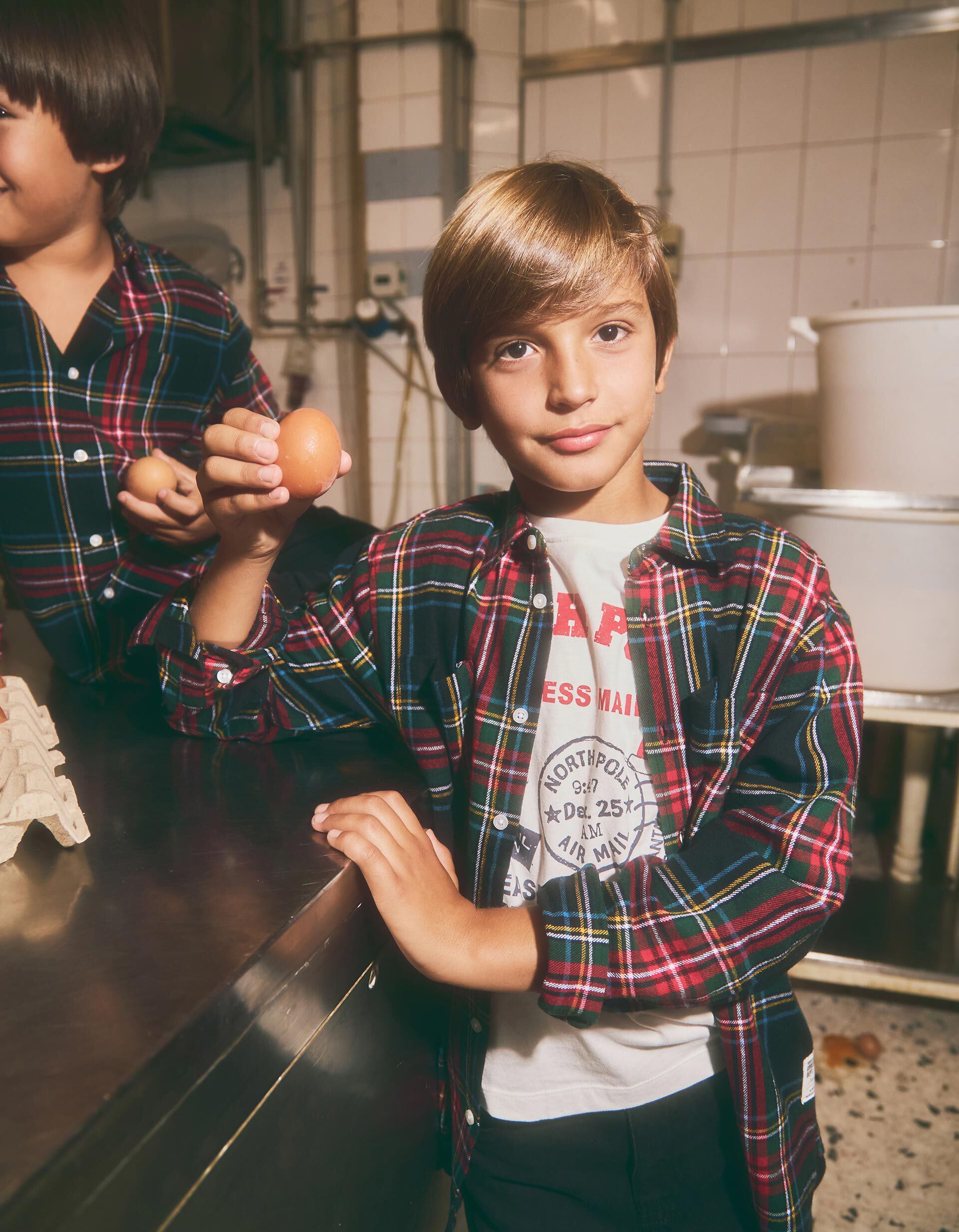 Comprar Online Camisa Xadrez, Menino, Preto