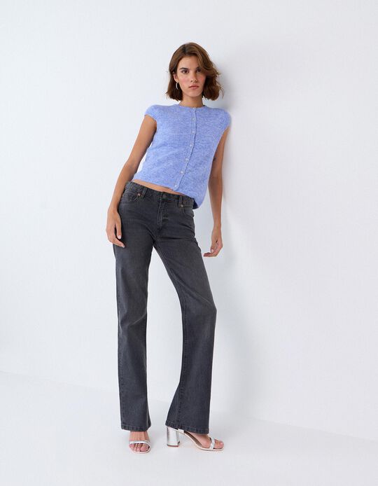 Comprar Online Cal&ccedil;as De Ganga Bootcut, Mulher, Cinzento Escuro