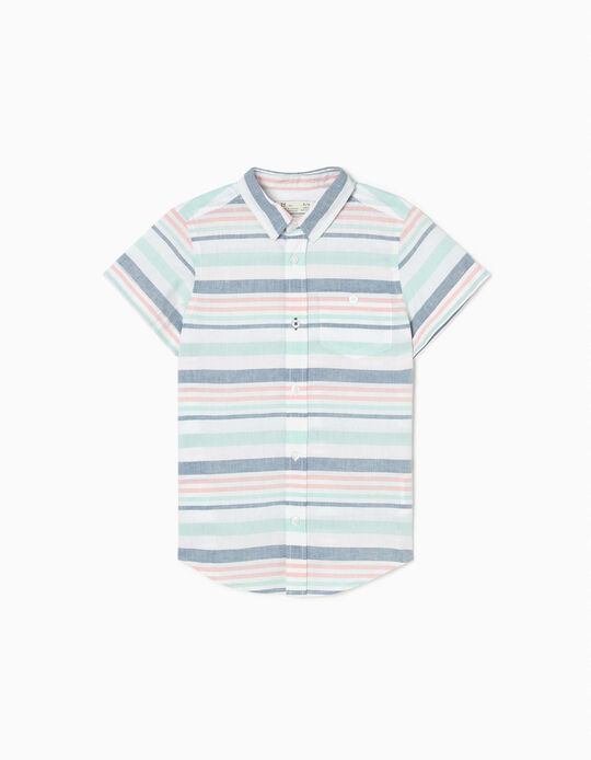 Striped Shirt for Boys, Multicoloured