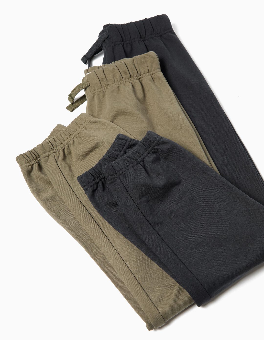Pack 2 Joggers de Felpa, Menino, Cinzento Escuro 