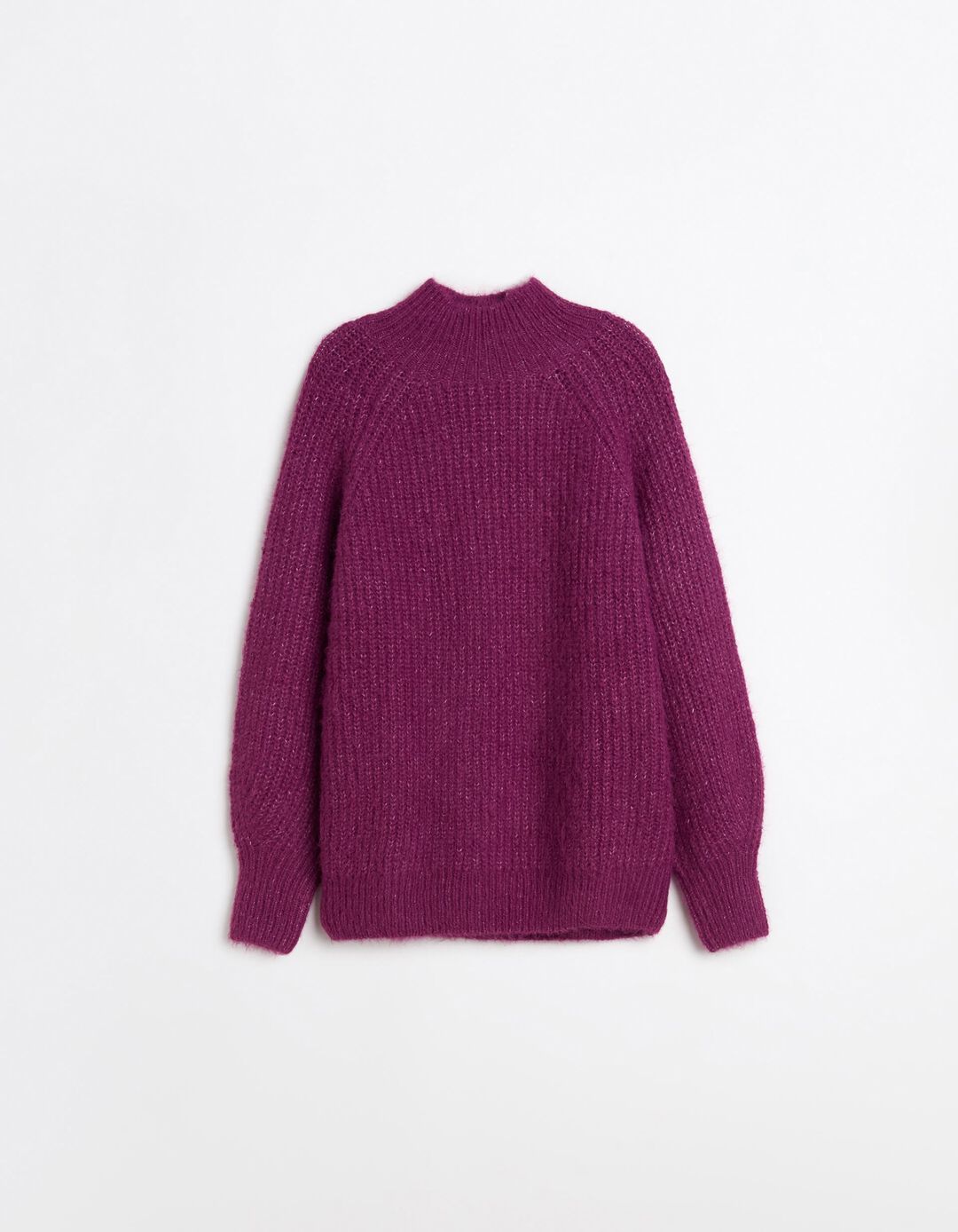 Camisola com L&atilde;, Mulher, Rosa Escuro