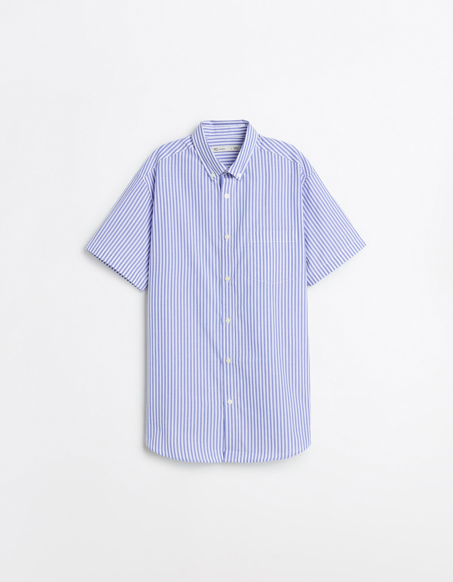 Comprar Online Camisa Manga Curta, Homem, Azul