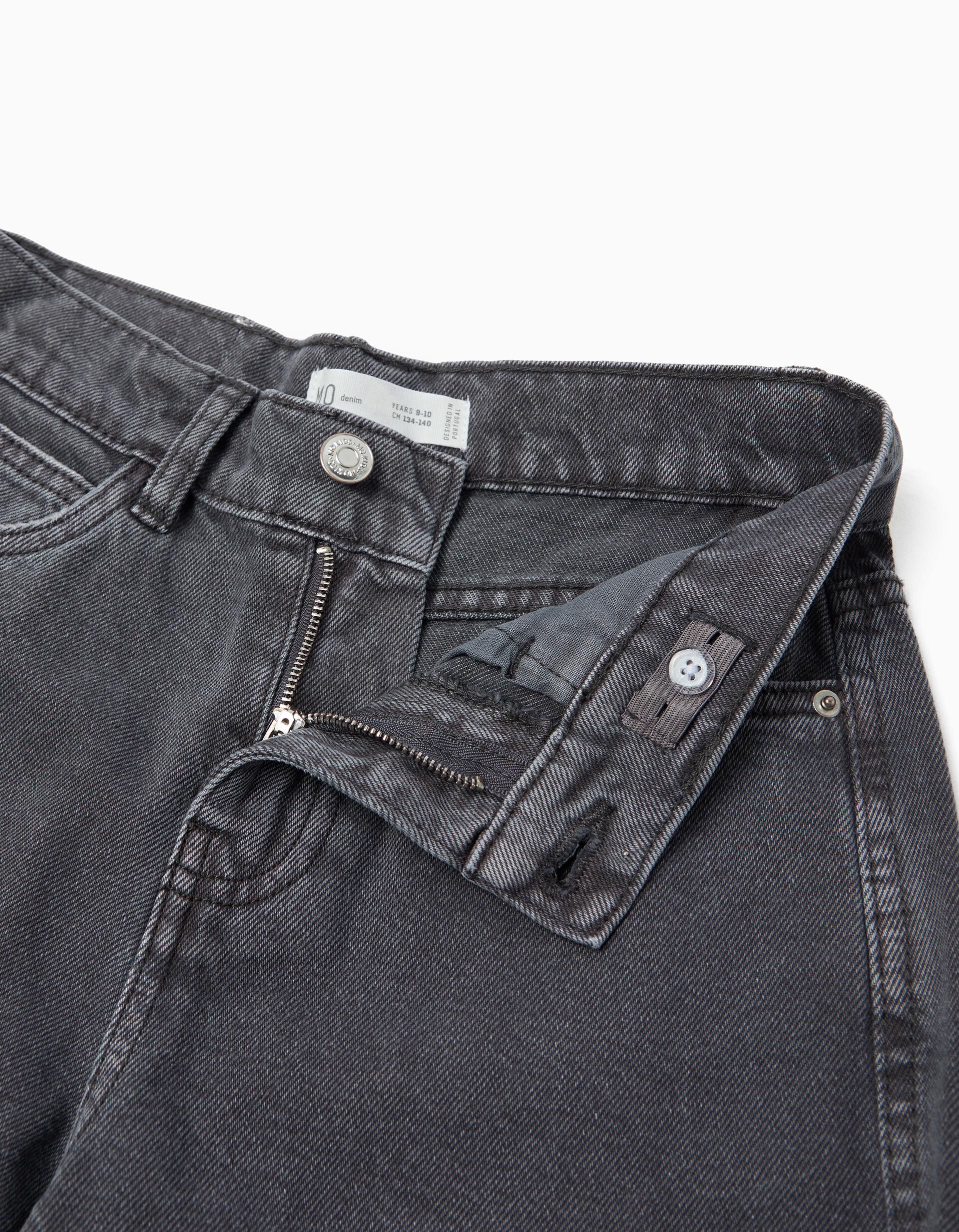 Comprar Online Cal&ccedil;as de Ganga 'Wide Leg', Menina, Cinzento Escuro