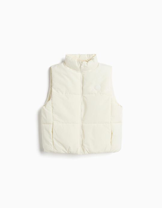 Comprar Online Colete Acolchoado, Menina, Bege Claro