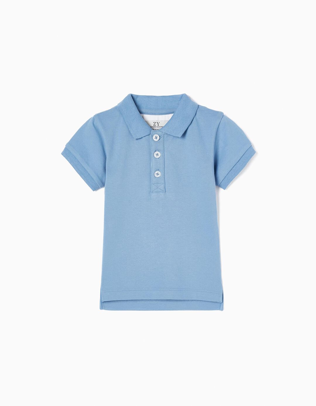 Cotton Polo Shirt for Baby Boys 'You&Me', Blue