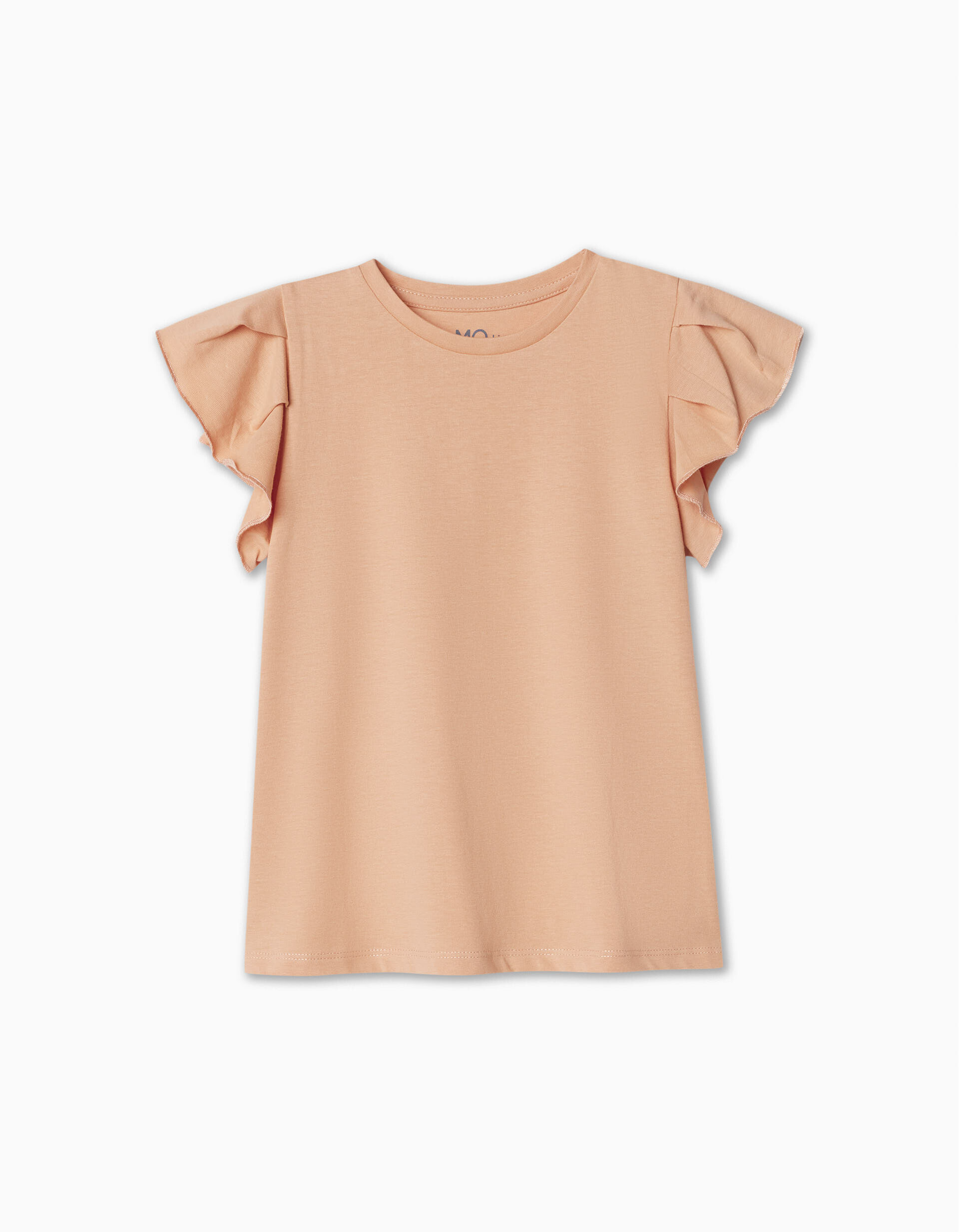 Comprar Online Ruffled T-shirt, Girl, Light Orange