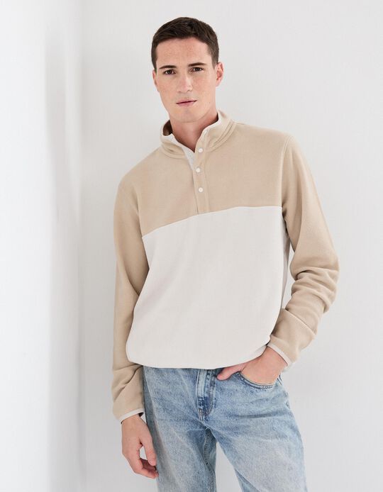 Comprar Online Camisola Polar, Homem, Bege