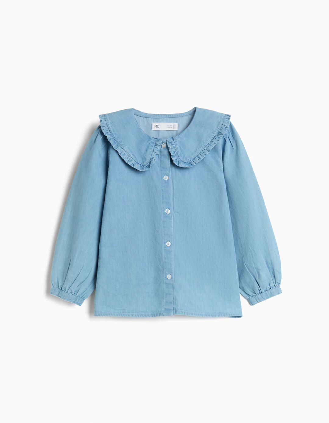  Camisa De Ganga, Menina, Azul Claro
