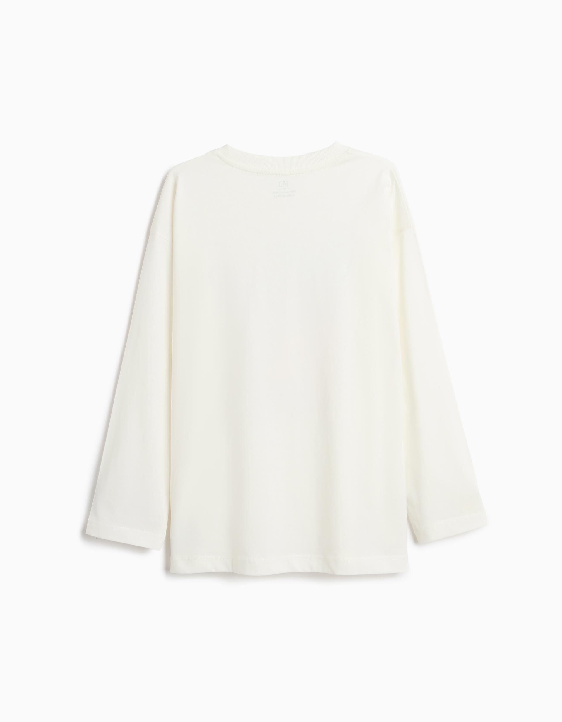 Comprar Online T-shirt Estampada Manga Comprida, Menino, Branco