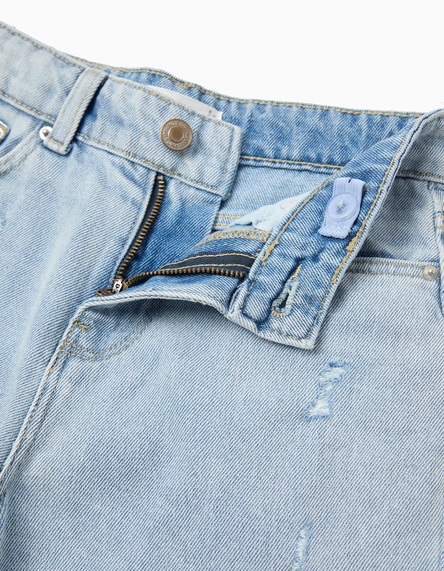 Comprar Online Cal&ccedil;as de Ganga 'Wide Leg', Menina, Azul Claro