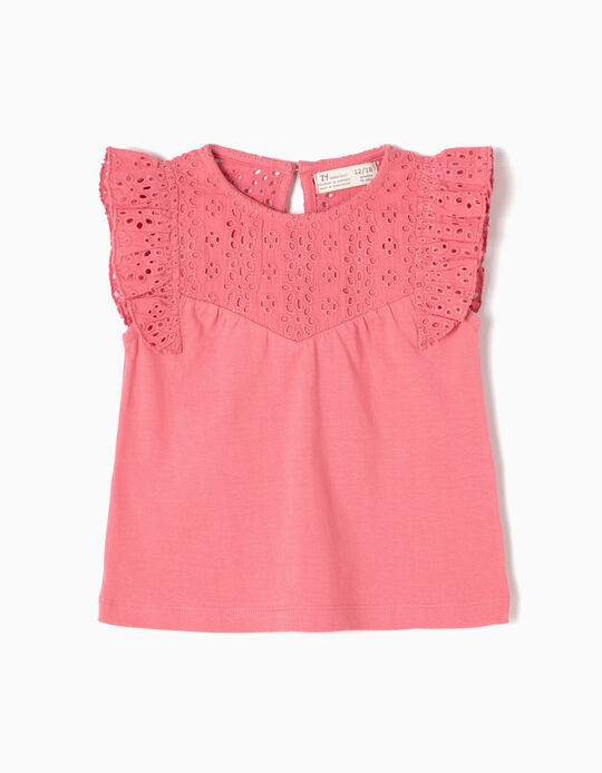 Pink Embroidered Top