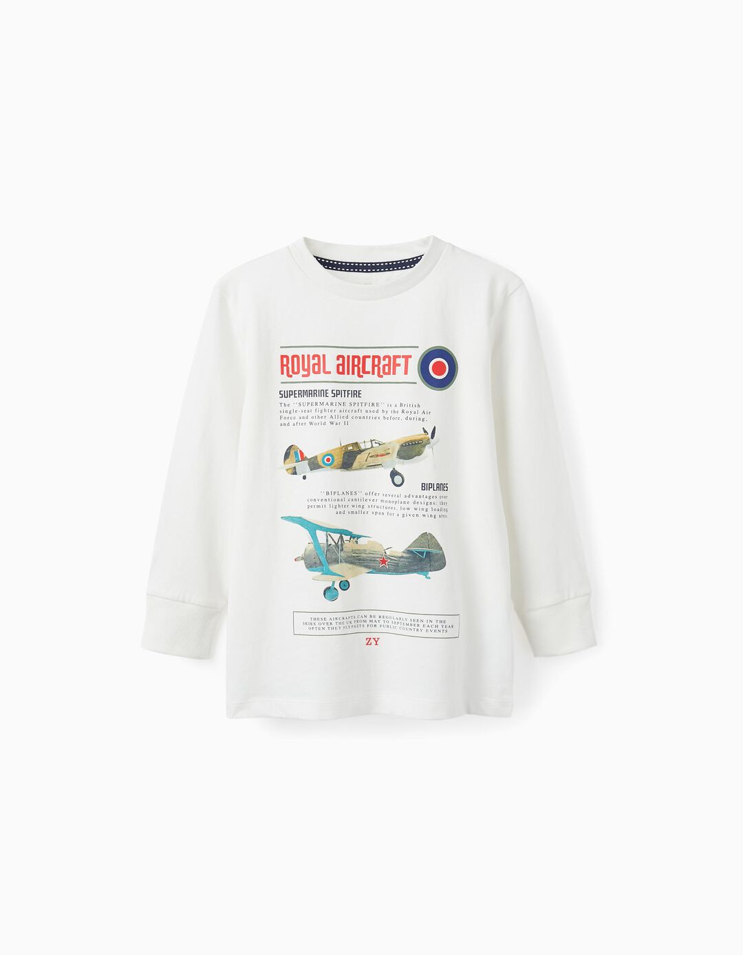 Cotton T-shirt for Boys 'Planes', White