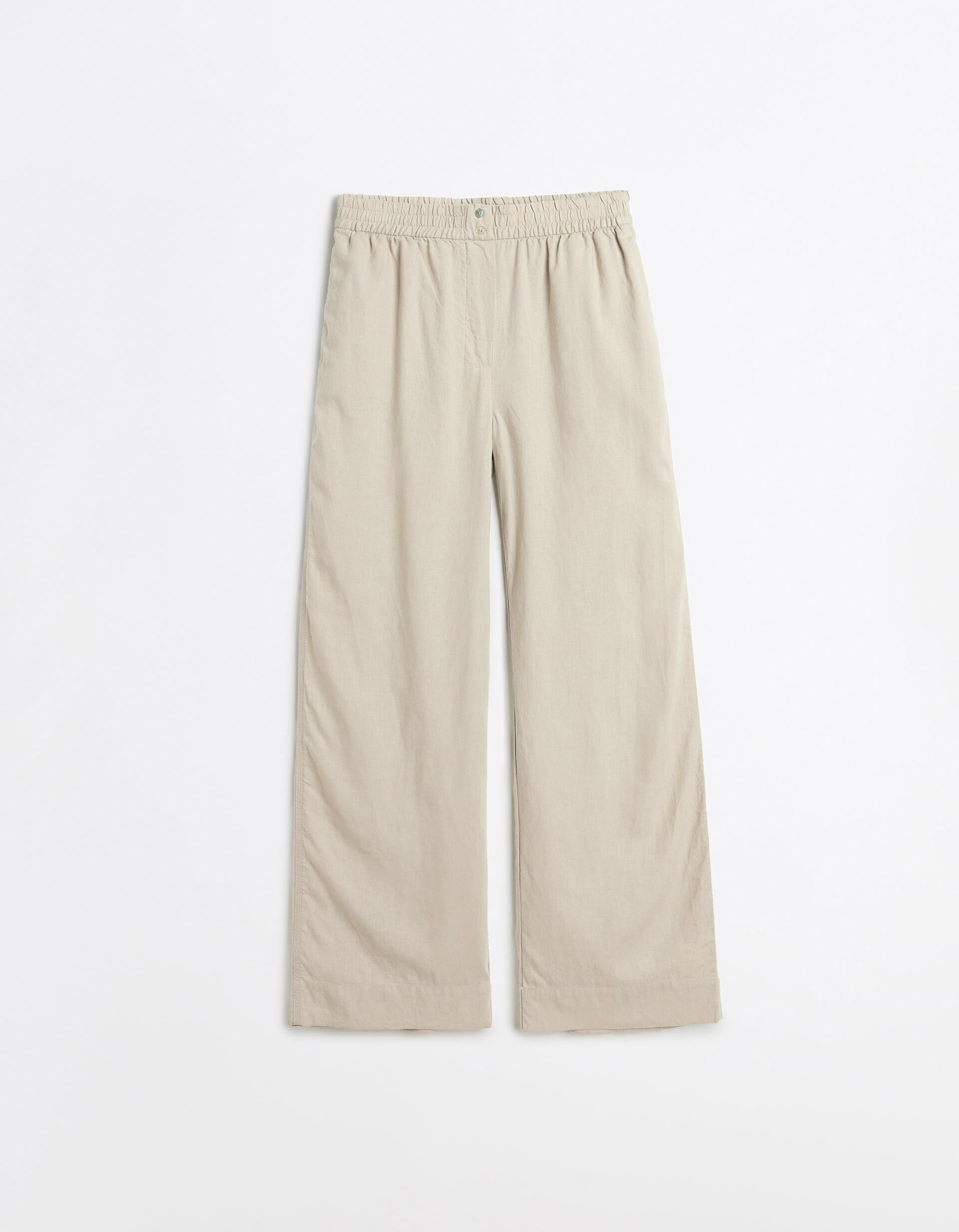 Comprar Online Cal&ccedil;as com Linho, Mulher, Bege