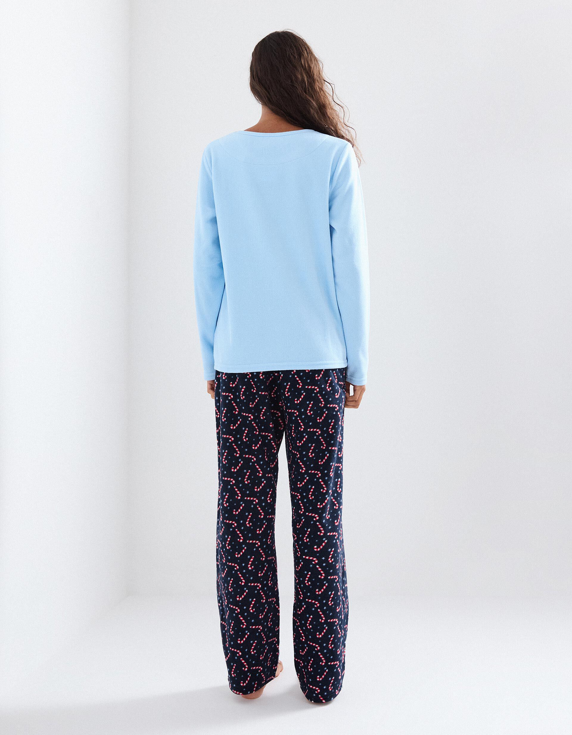 Comprar Online Pijama Polar Natal, Mulher, Azul Claro