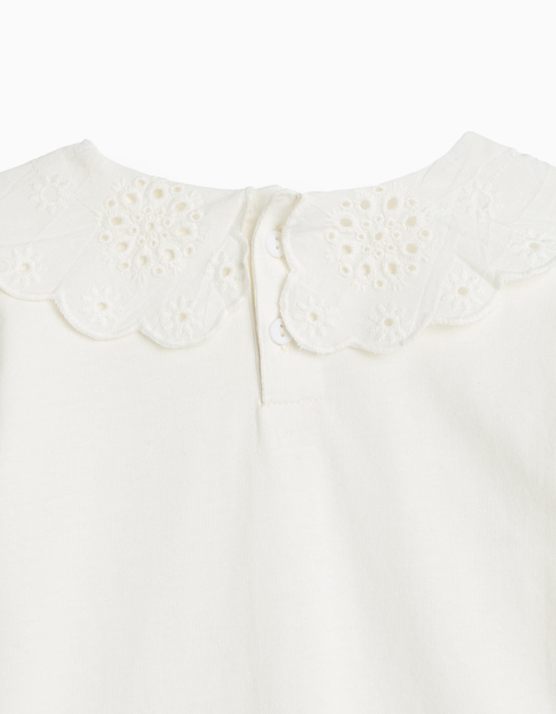 Comprar Online Camisola Com Gola Peter Pan, Menina, Branco