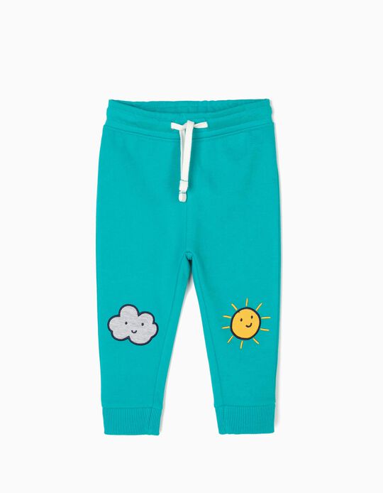 Cal&ccedil;as de Treino para Beb&eacute; Menino 'Sun & Cloud', Azul