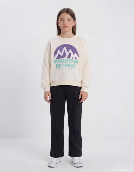 Comprar Online Cal&ccedil;as Cargo, Menina, Preto