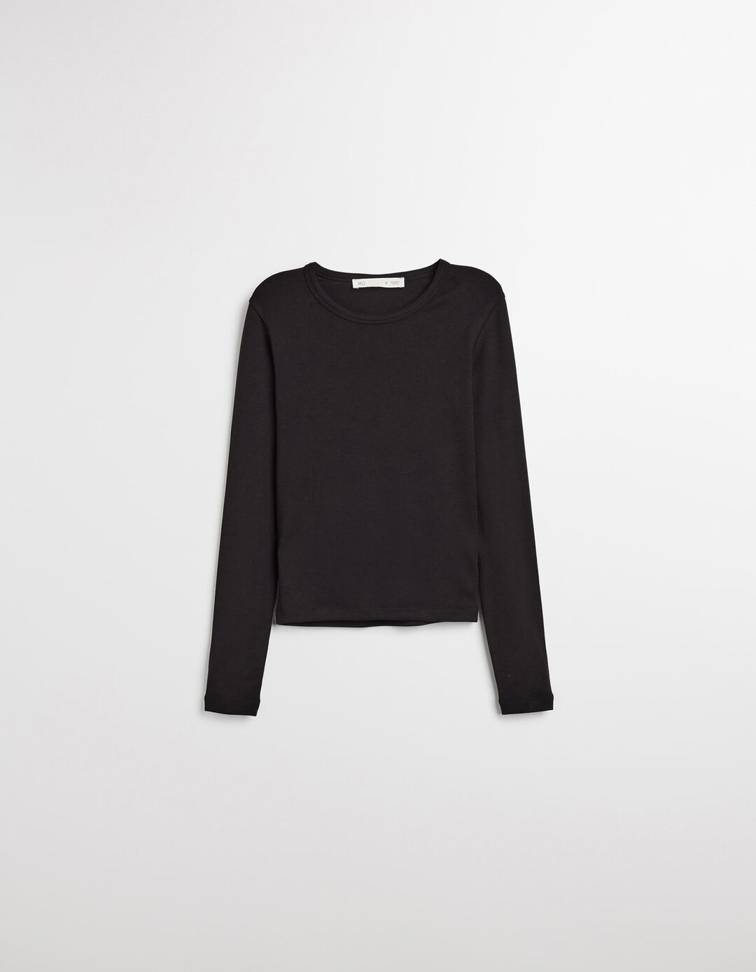 T-shirt Manga Comprida, Mulher, Preto