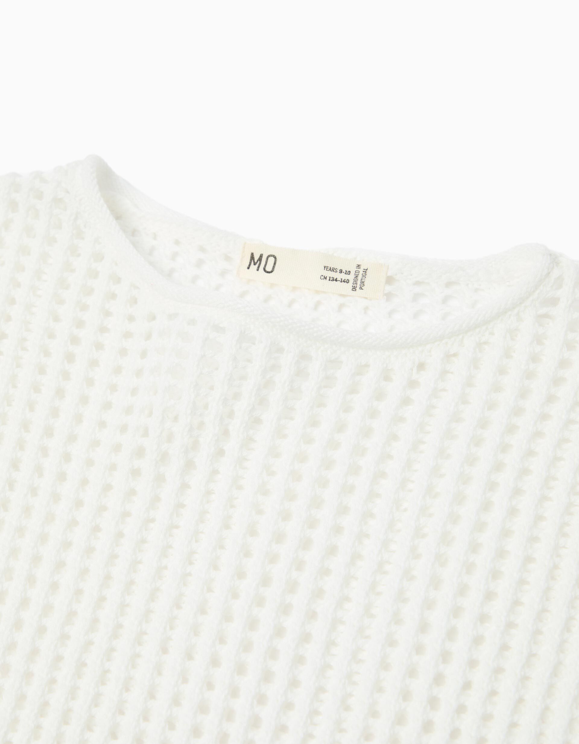 Comprar Online Camisola Crochet, Menina, Rosa Escuro