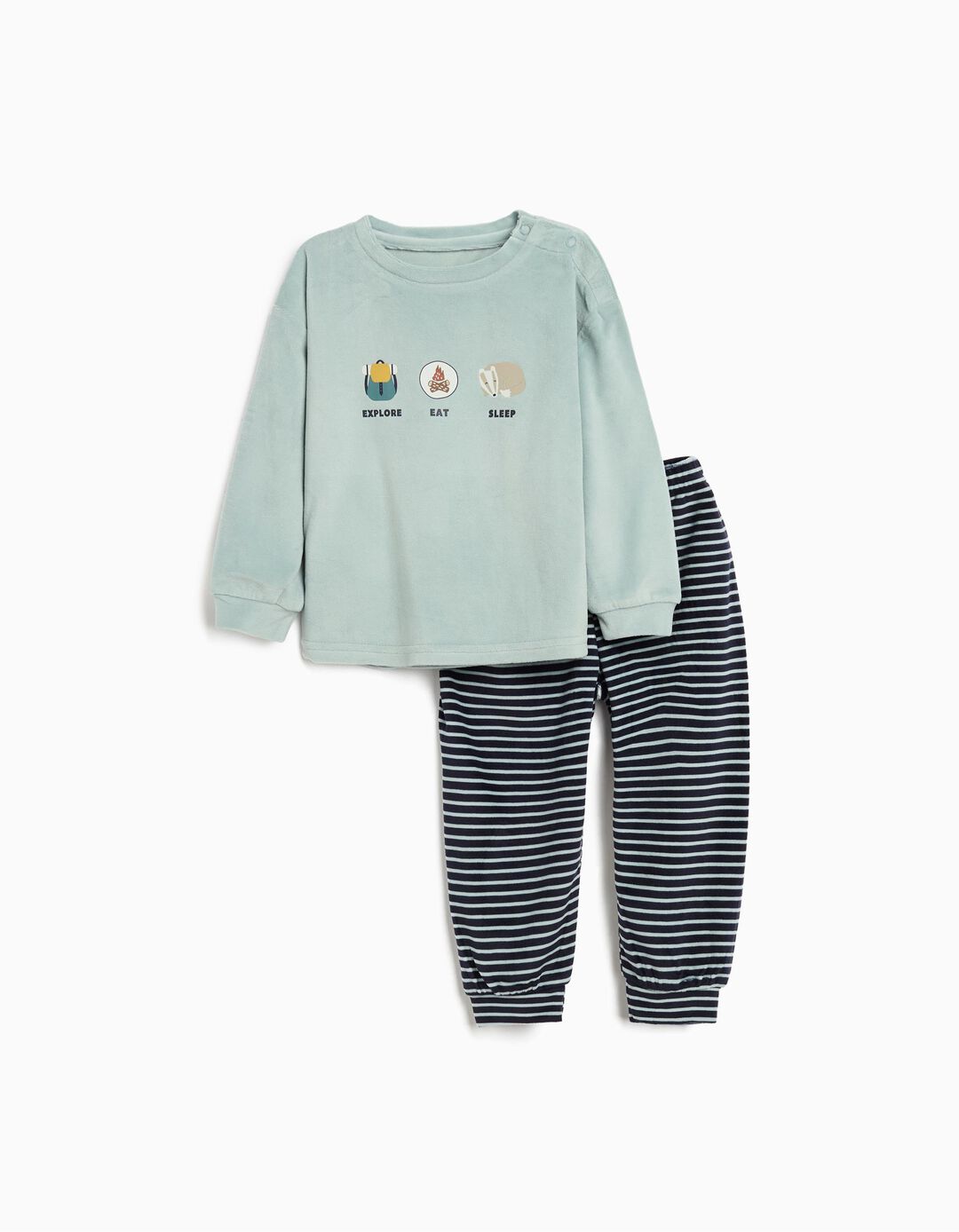 Pijama, Menino, Verde Claro