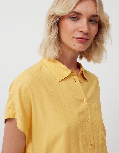 Short-Sleeved Shirt, Women, Light Yellow