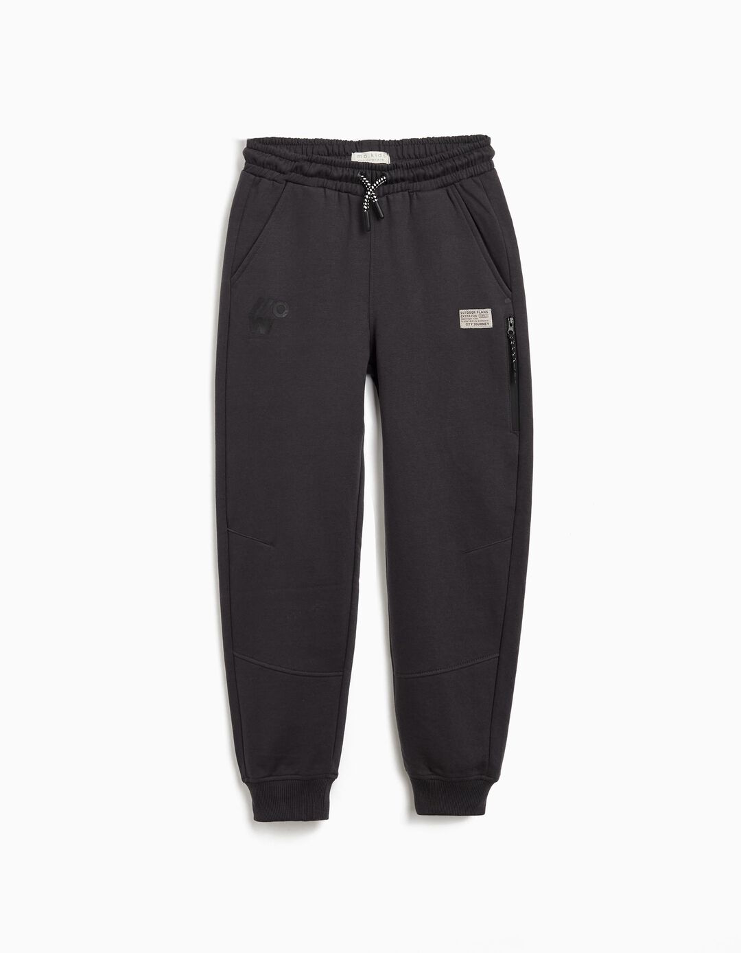 Joggers de Felpa, Menino, Cinzento Escuro