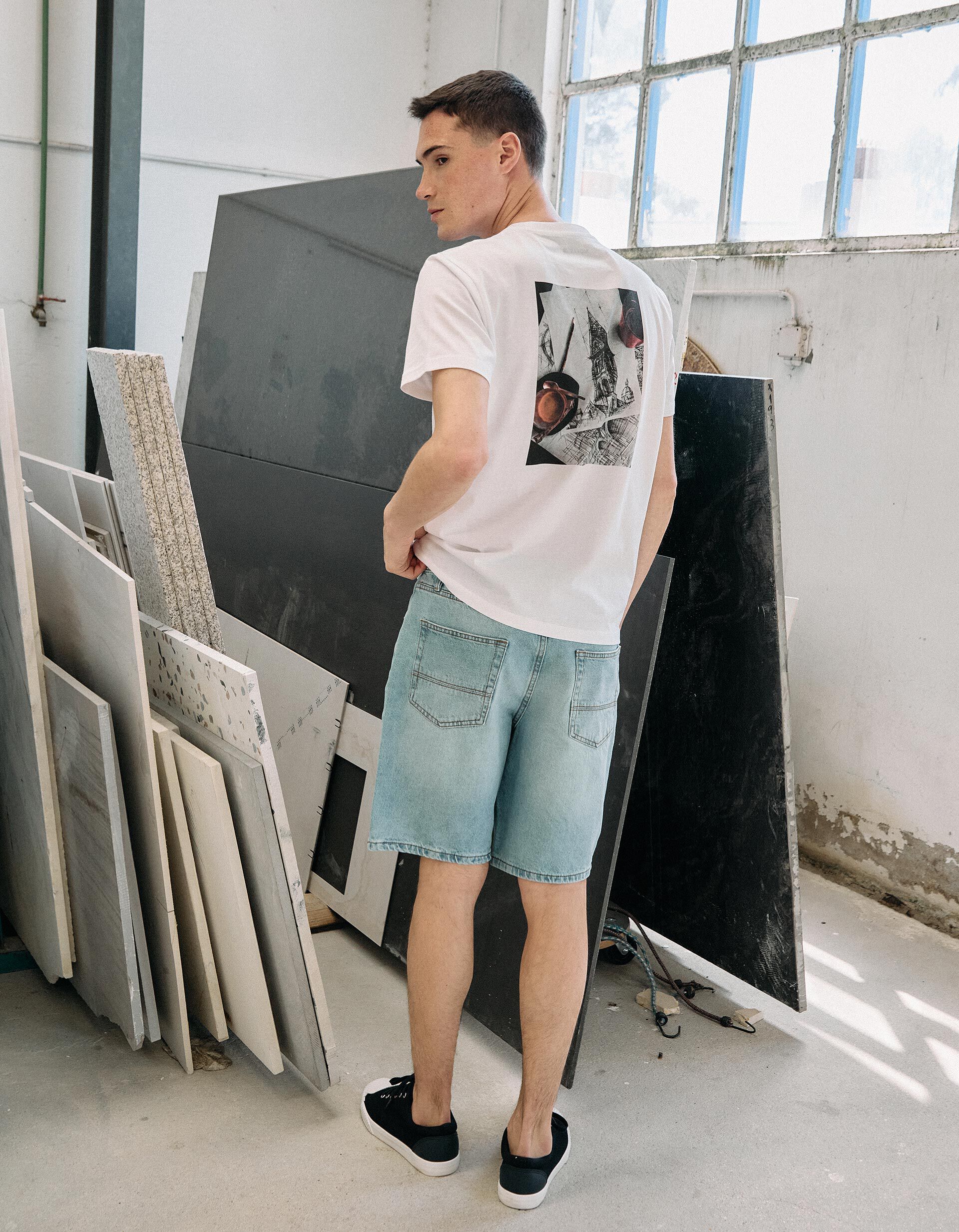 Comprar Online Cal&ccedil;&otilde;es de Ganga 'Straight Fit', Homem, Azul Claro 