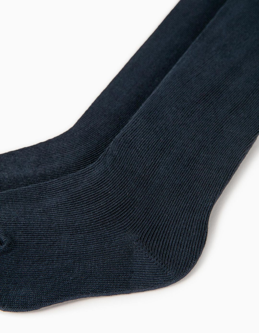 Fine Knit Tights for Babies, Dark Blue