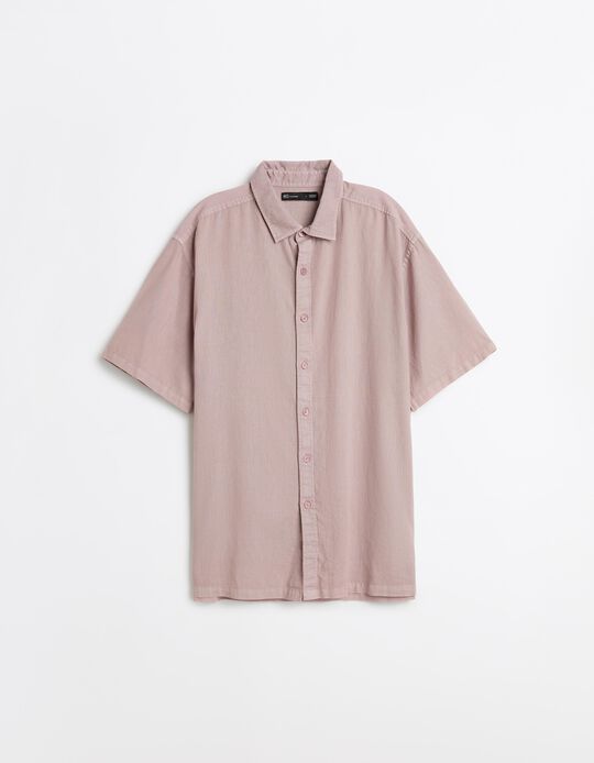 Comprar Online Camisa com Linho, Homem, Rosa