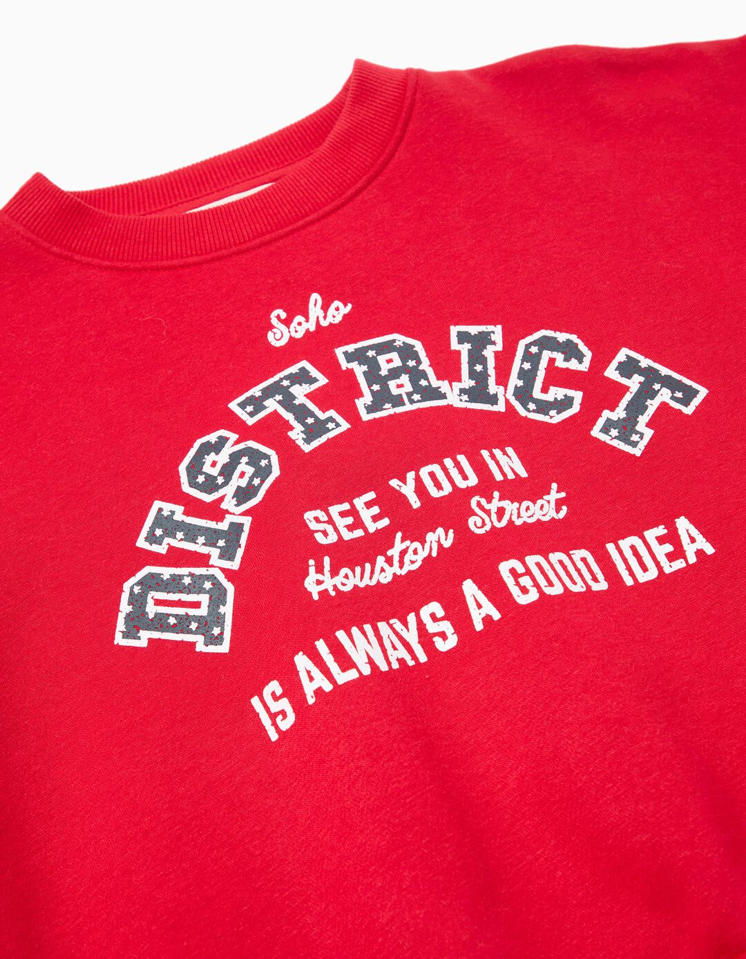 Sweatshirt, de Felpa Menina, Vermelho