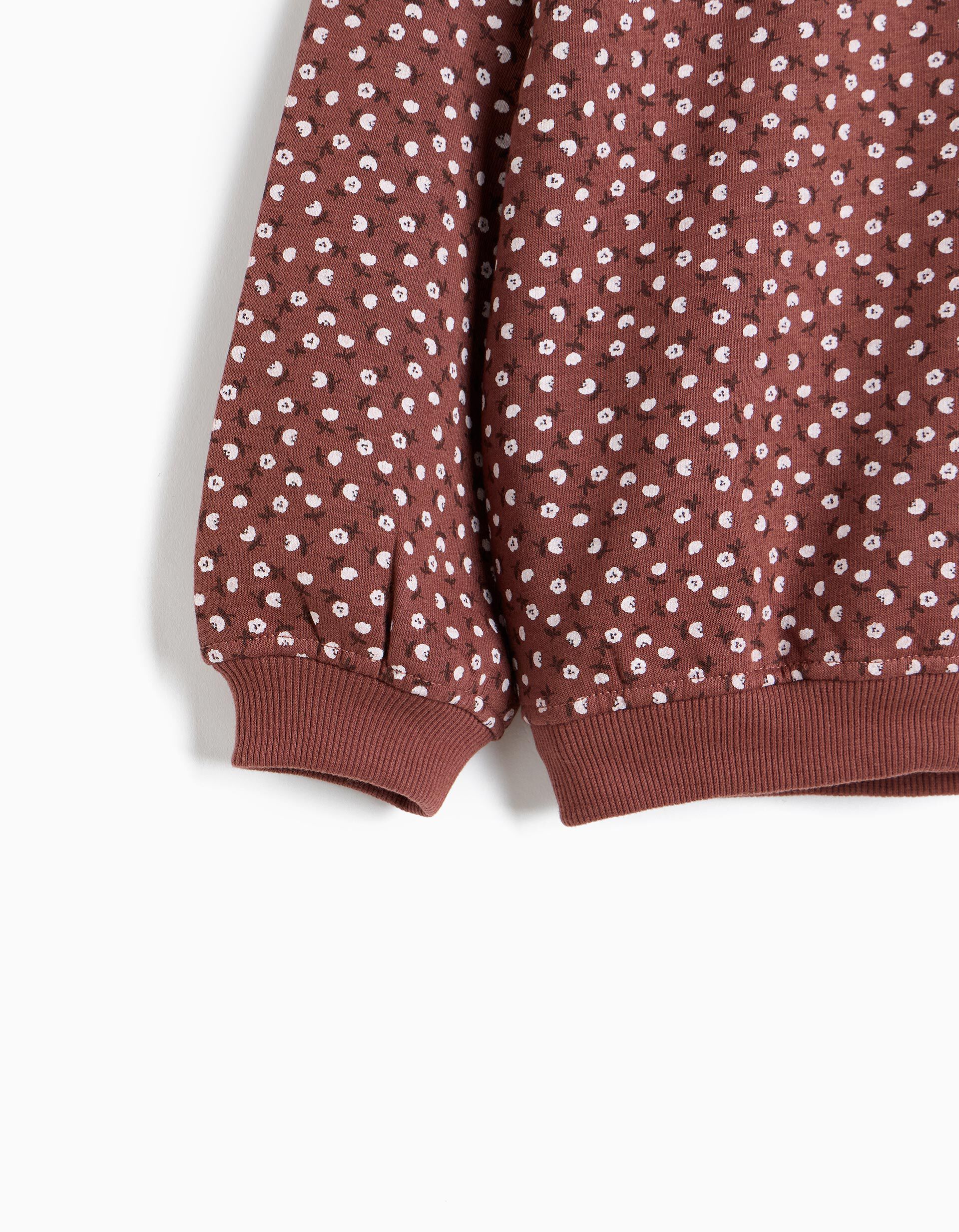 Comprar Online Sweatshirt Estampada, Menina, Castanho
