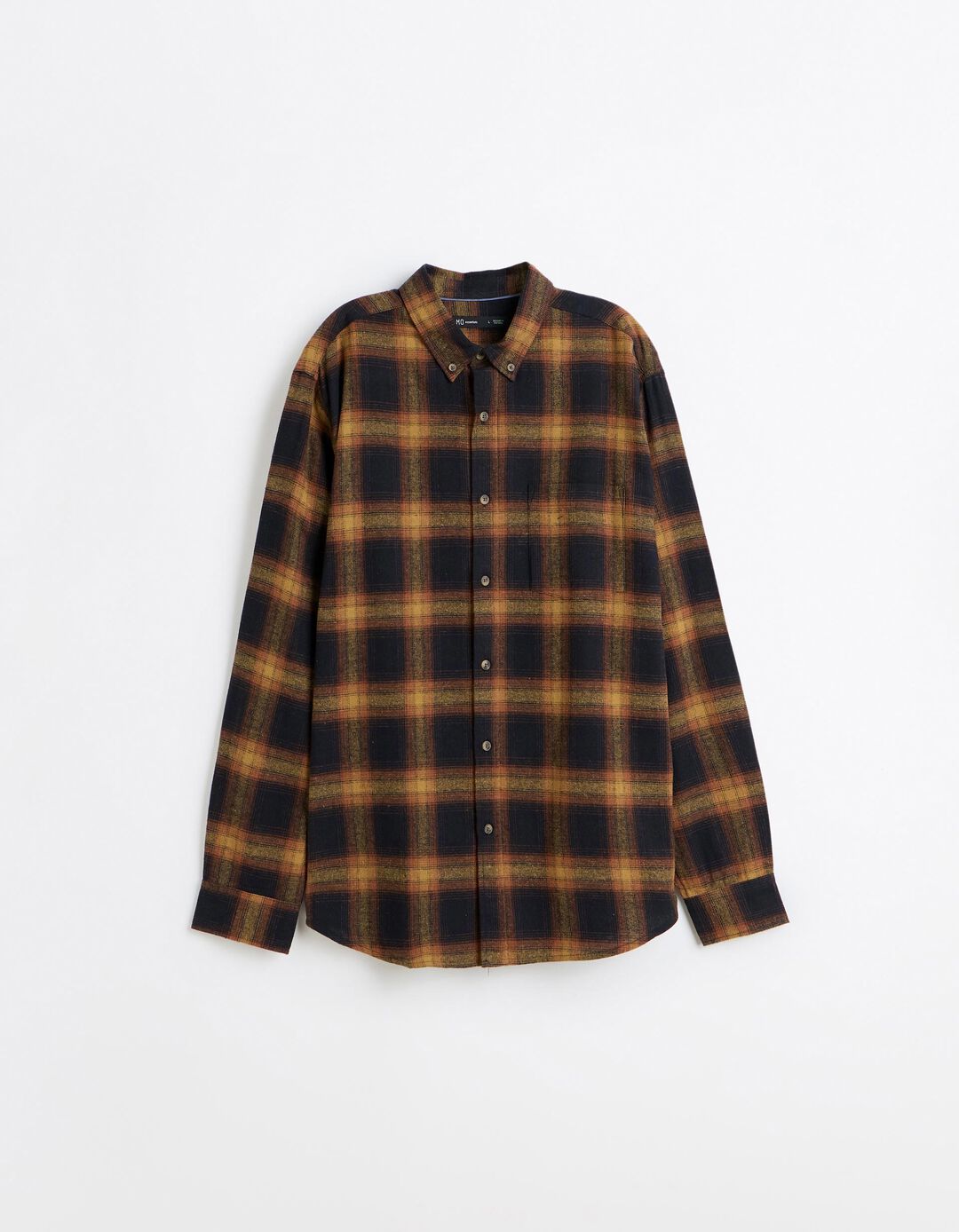 Camisa De Flanela Xadrez, Homem, Castanho