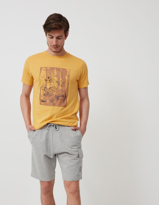 T-Shirt, Men, Yellow