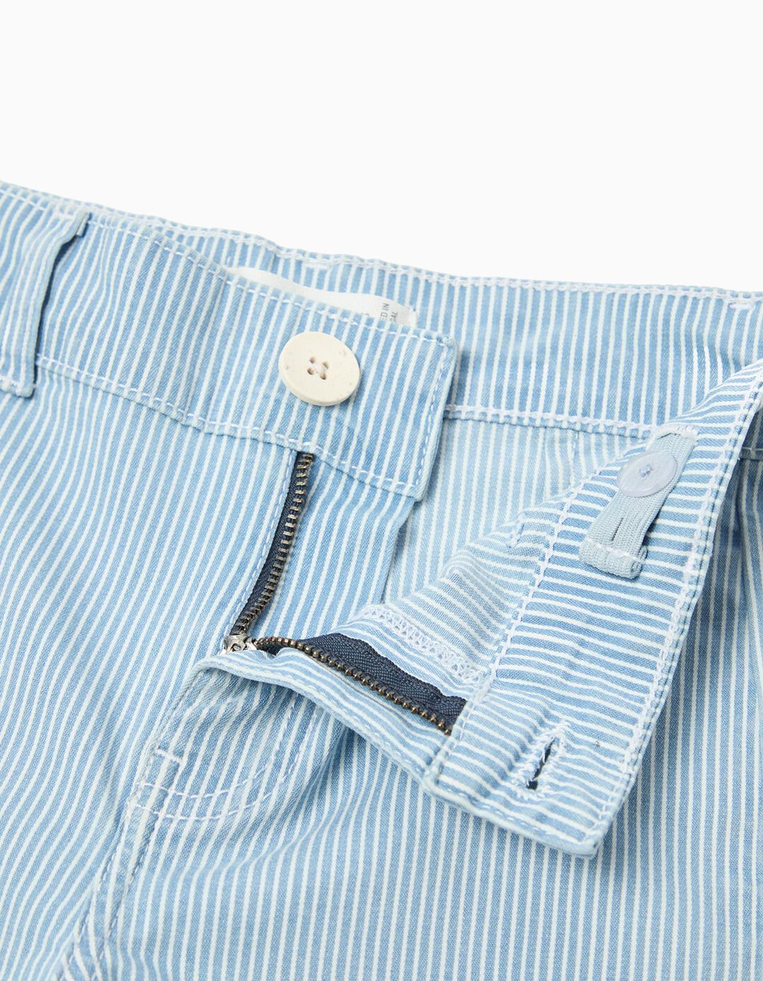 Cal&ccedil;as 'Marine' Riscas, Menina, Azul