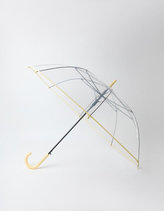 Comprar Online Guarda-Chuva Transparente, Mulher, Amarelo