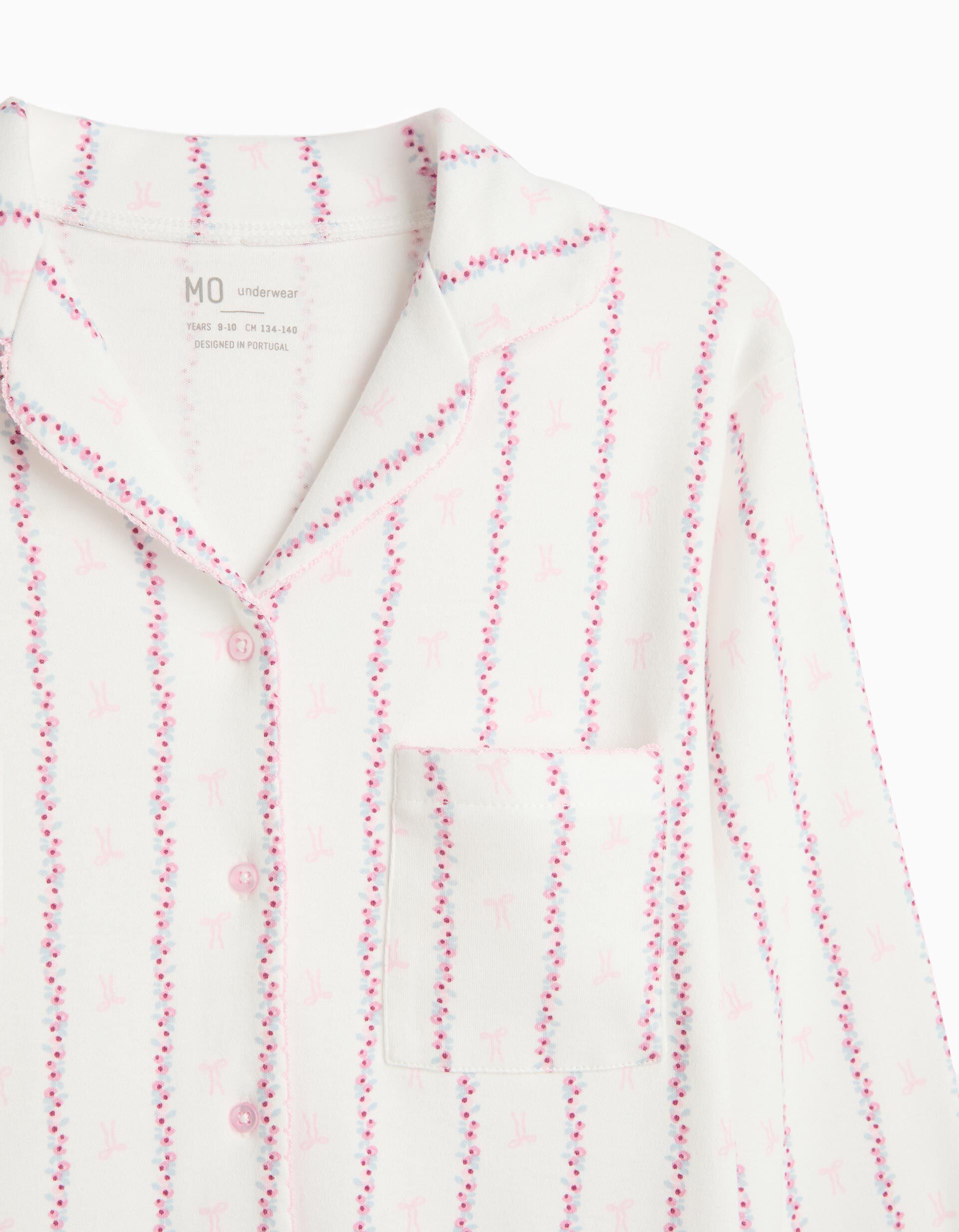 Comprar Online Pijama Camiseiro, Menina, Branco