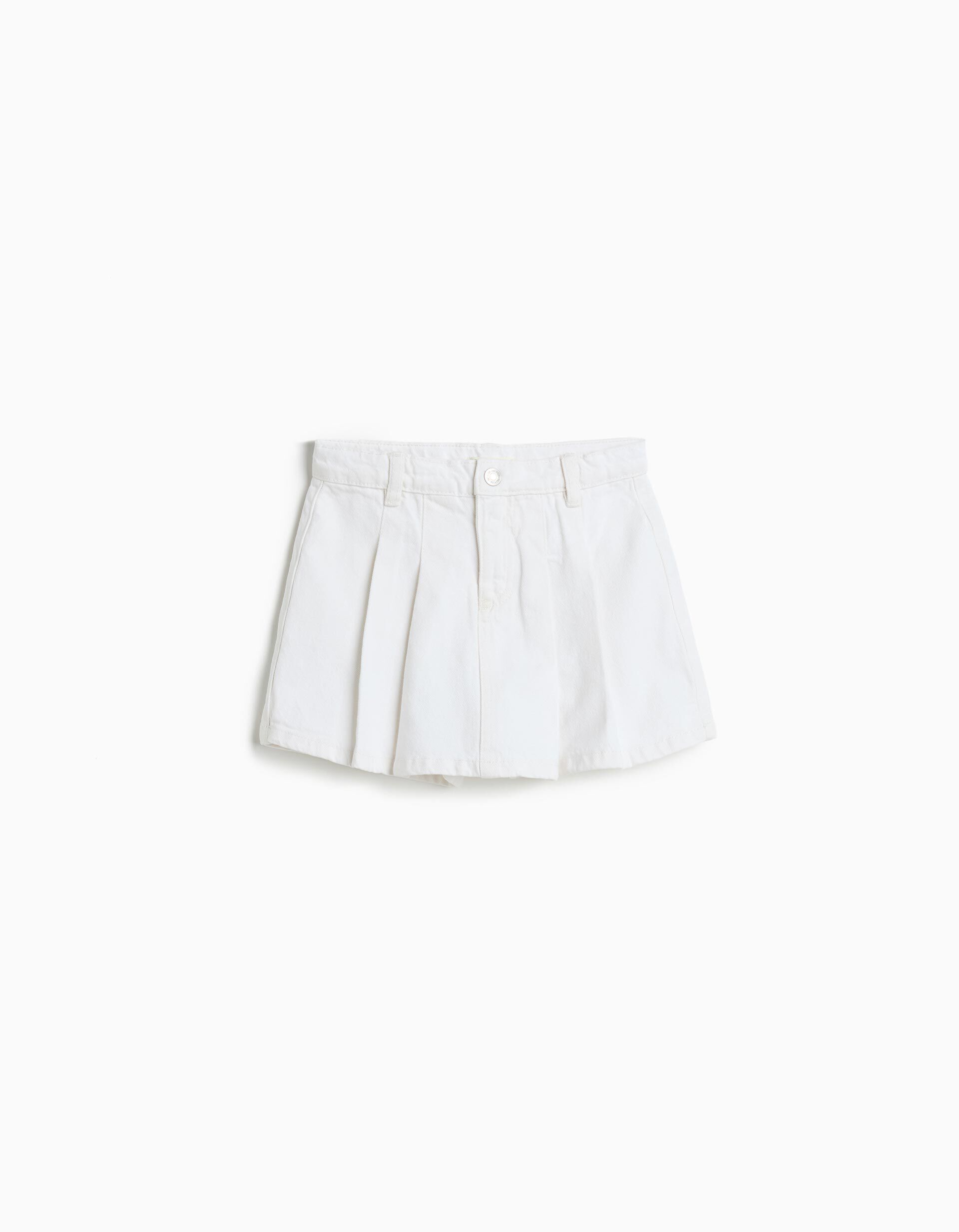 Comprar Online Saia-cal&ccedil;&atilde;o de Ganga, Menina, Branco