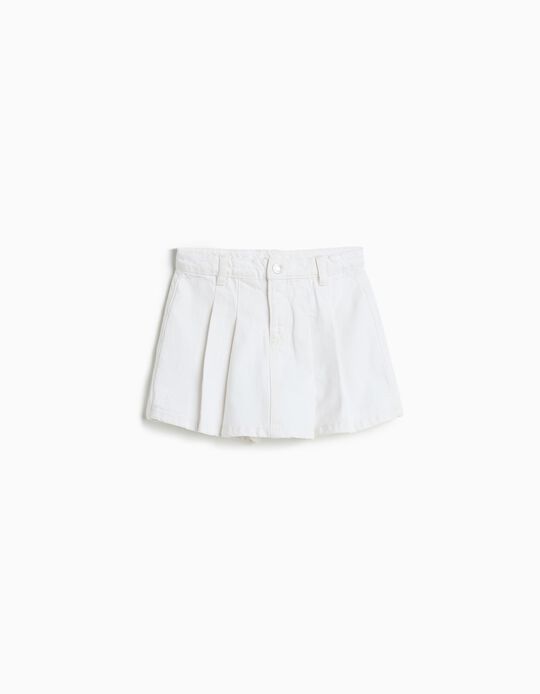Comprar Online Saia-cal&ccedil;&atilde;o de Ganga, Menina, Branco