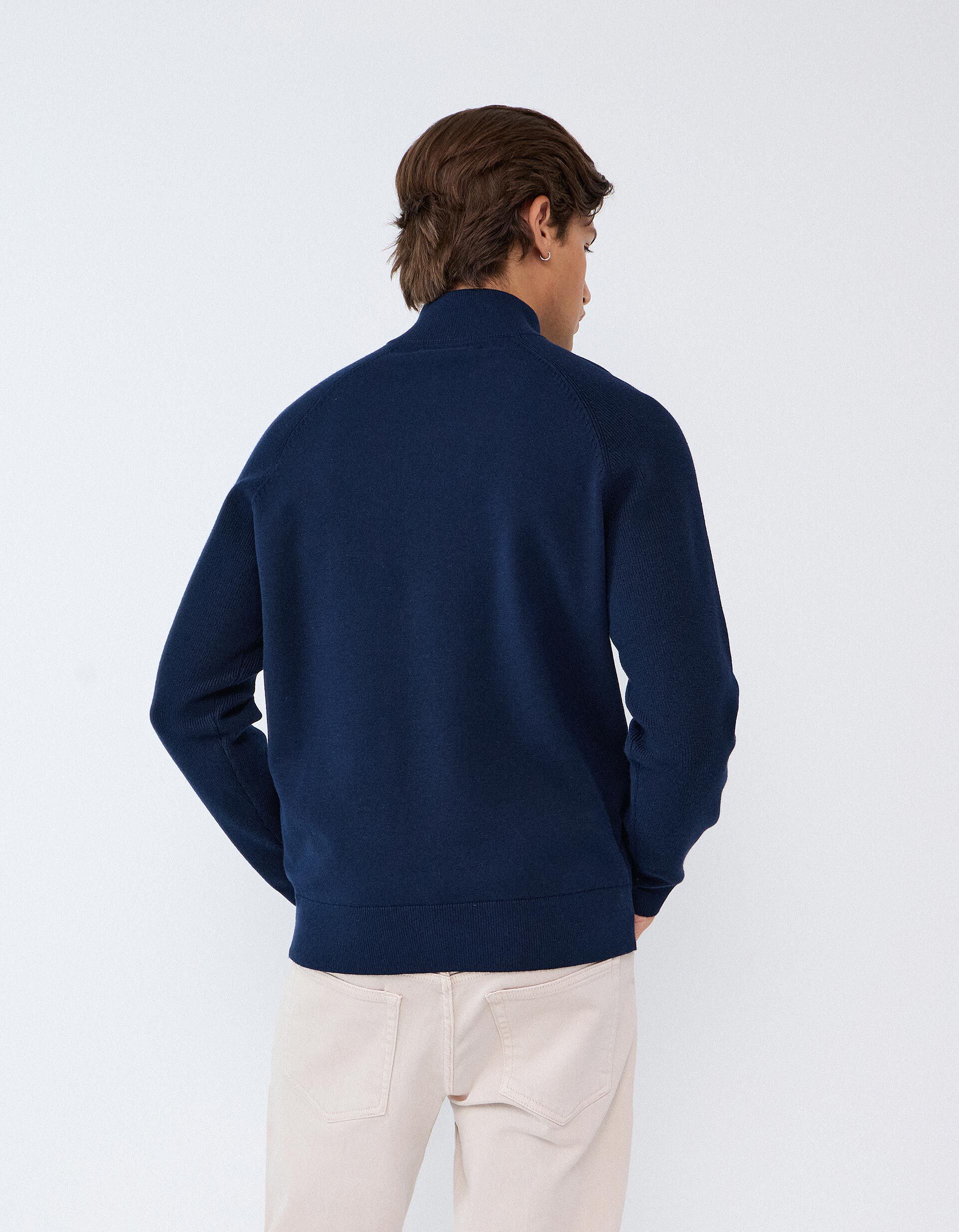 Comprar Online Sweatshirt De Malha, Homem, Azul Escuro