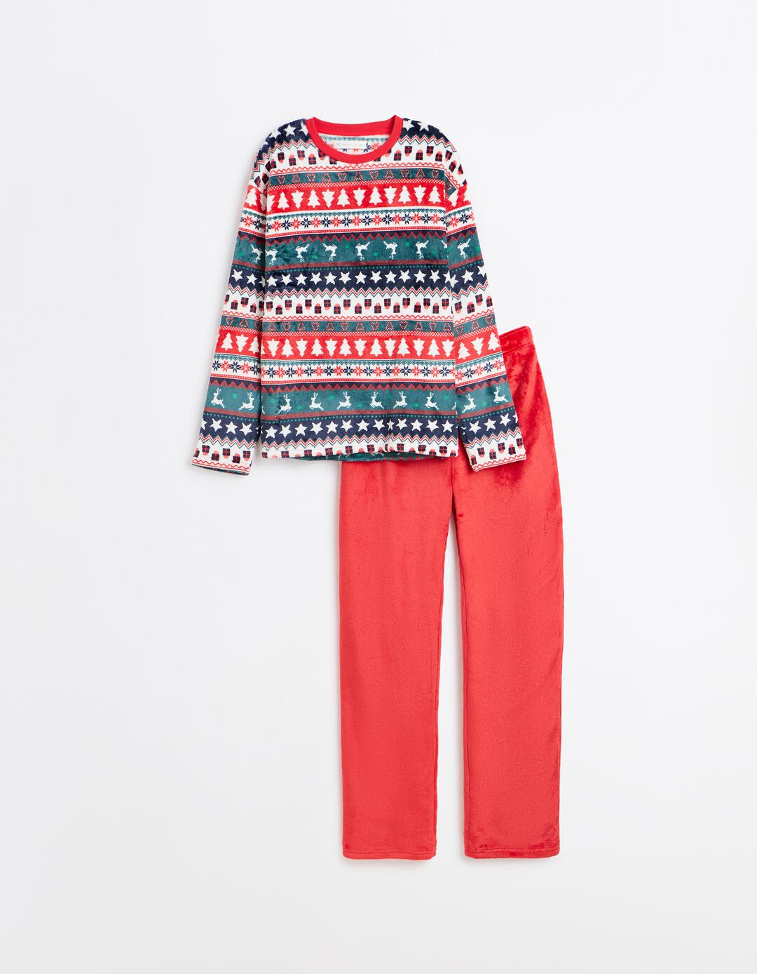 Pijama De Natal, Homem, Vermelho Escuro