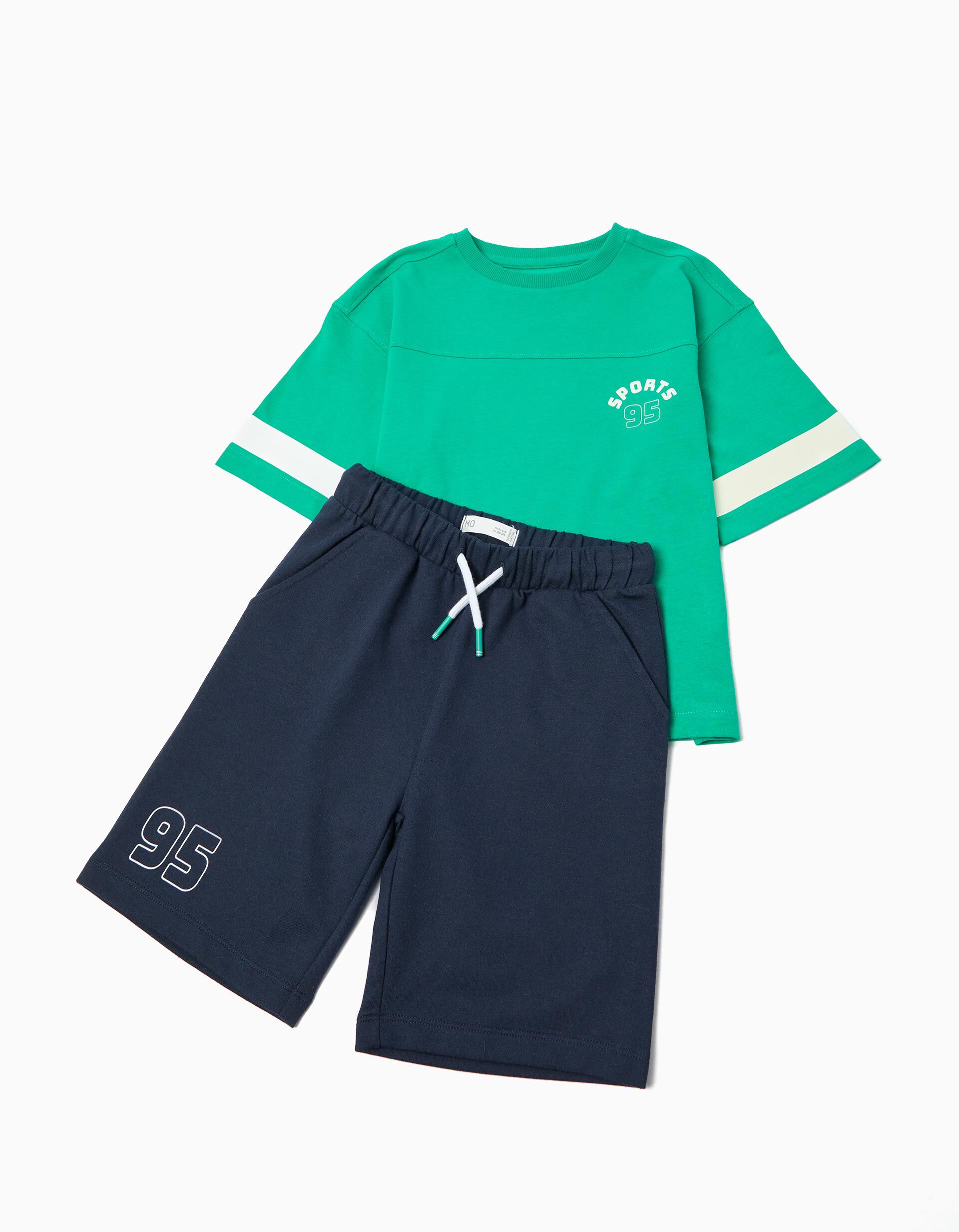 Comprar Online Conjunto T-shirt e Cal&ccedil;&otilde;es, Menino, Verde